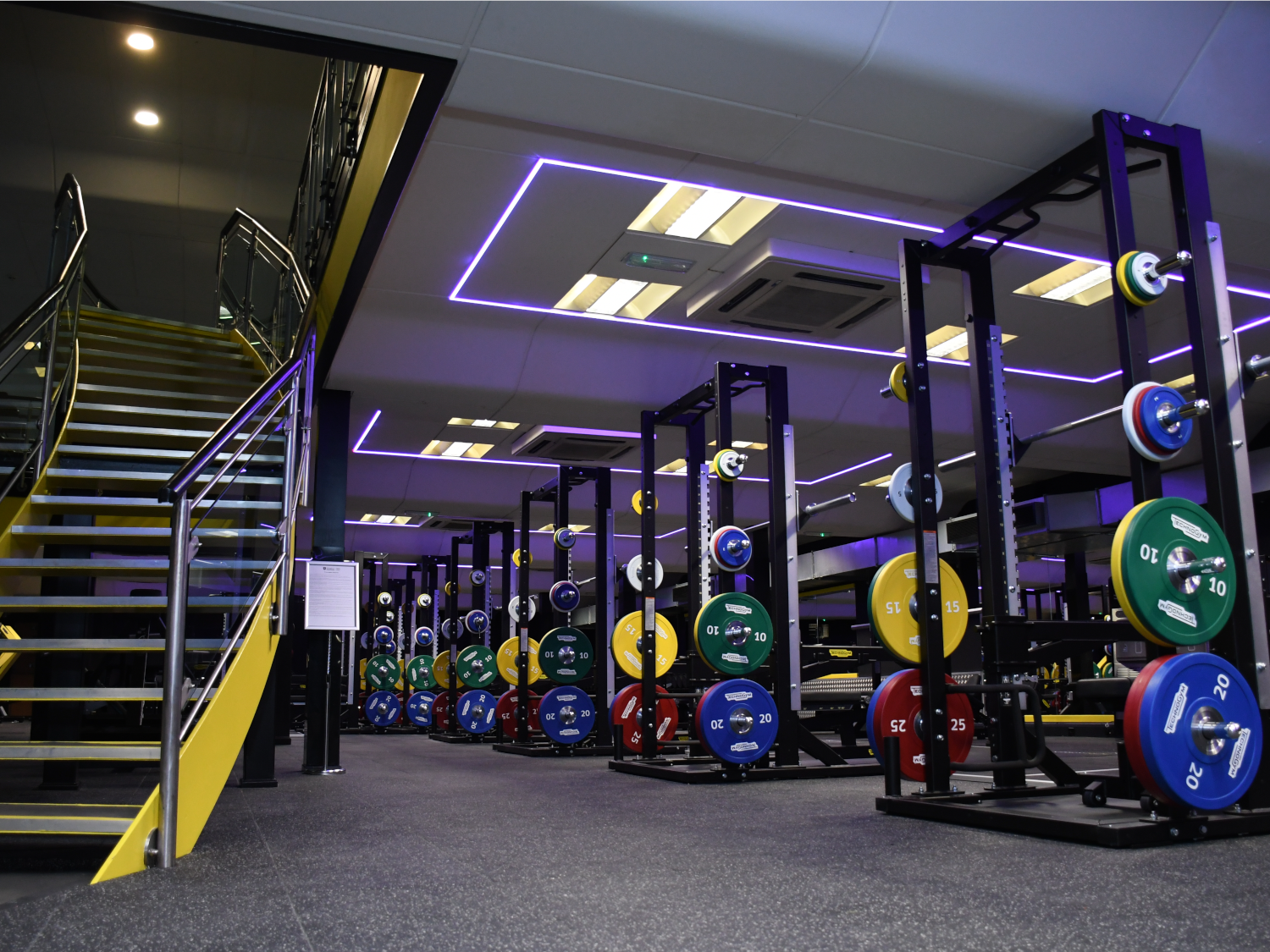 Weights at the Goodwin Sports Centre.