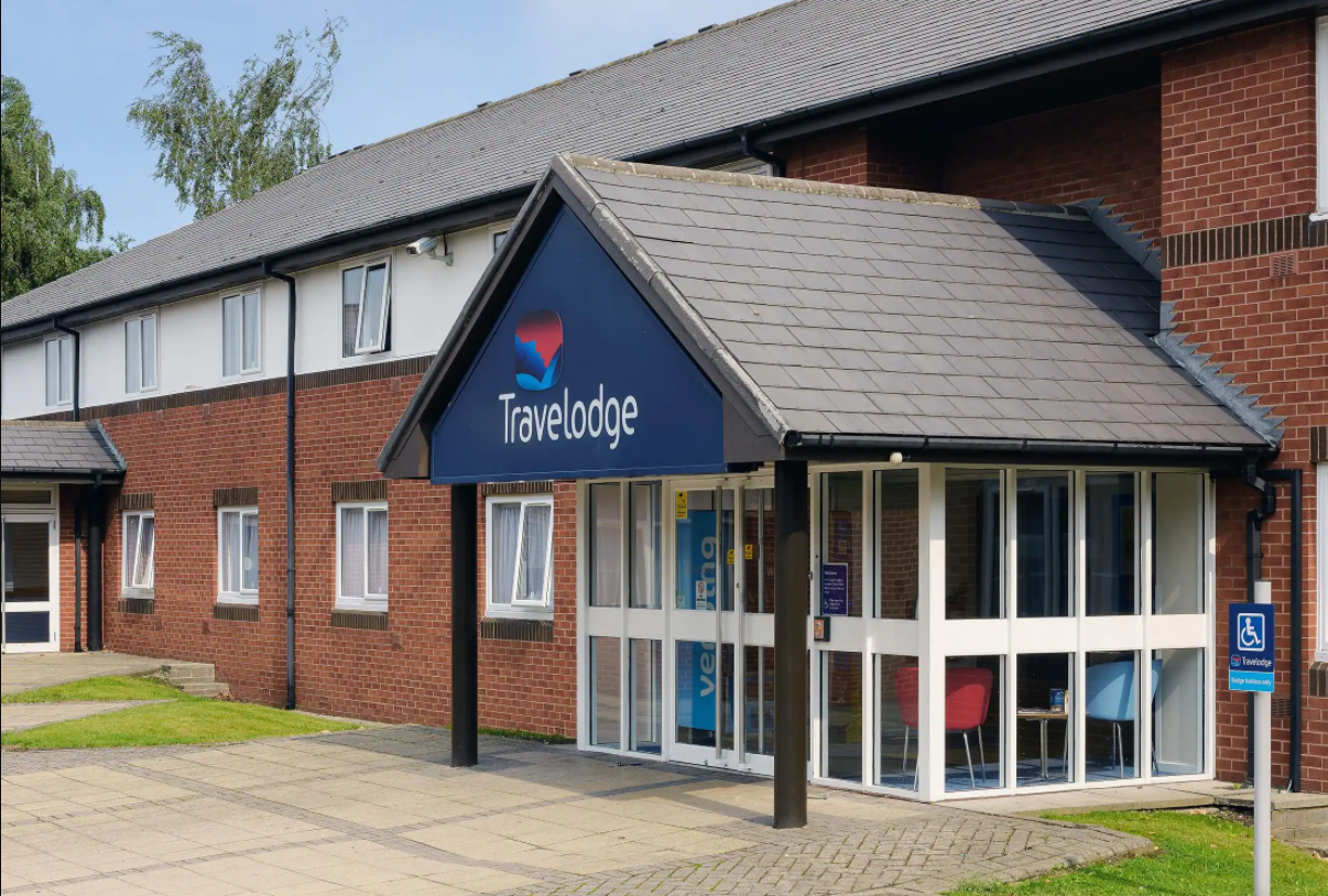 Exterior of Travelodge Sheffield Richmond showing the hotel building and entrance.