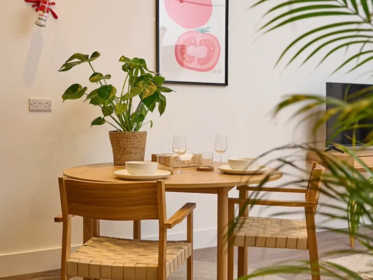 Dining room in one of the apartments at  JÖRO Oughtibridge Mill..
