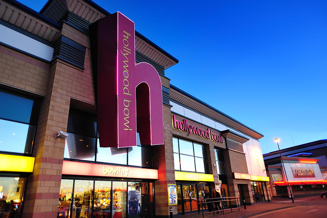 Exterior of Hollywood Bowl.