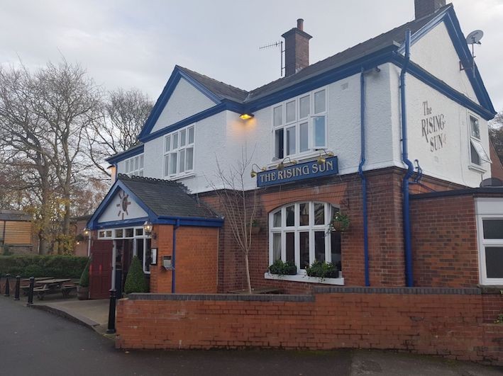 The exterior of the The Rising Sun.