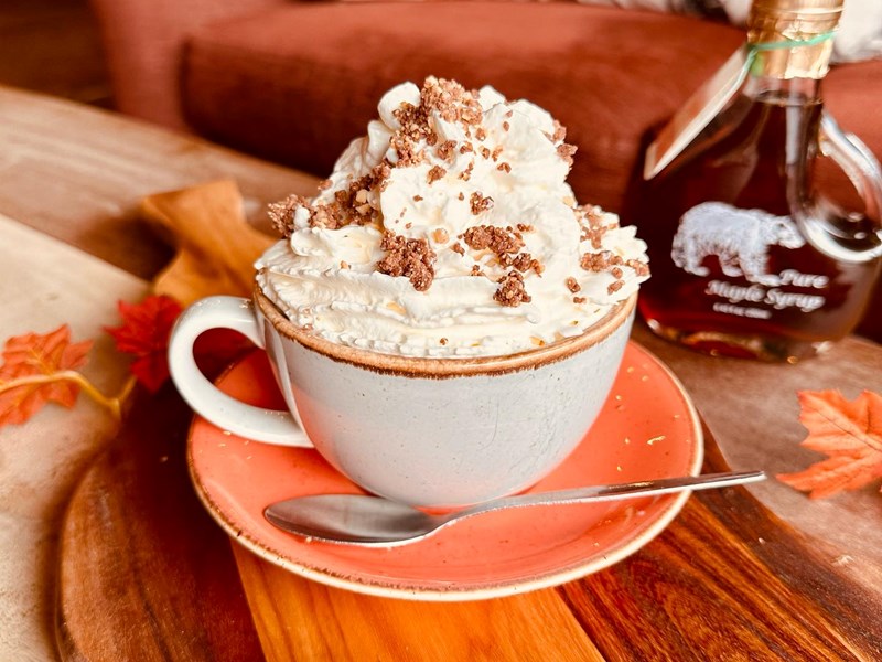 A spices latte at The Cabin.