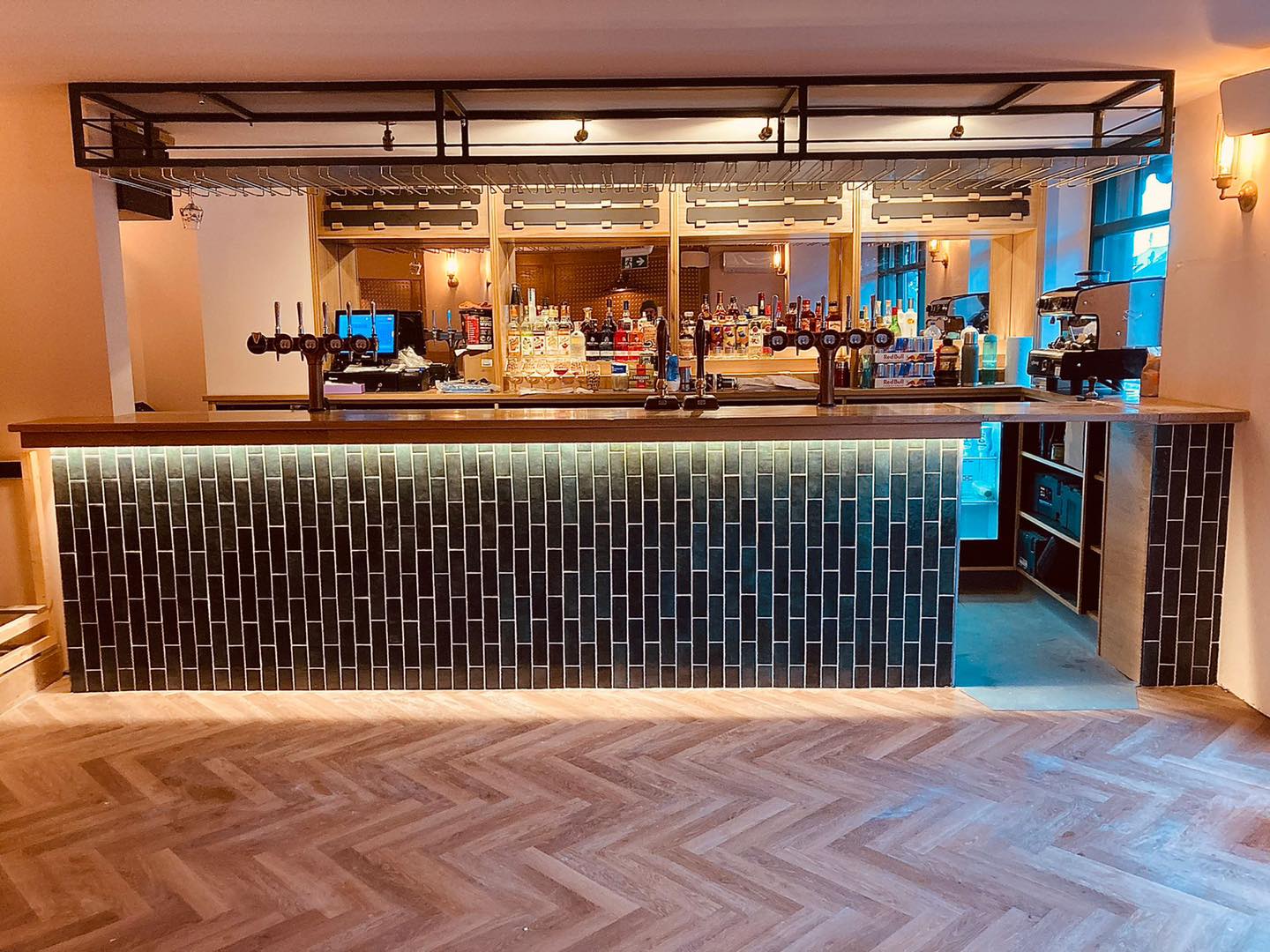 The bar at The Dark Horse.