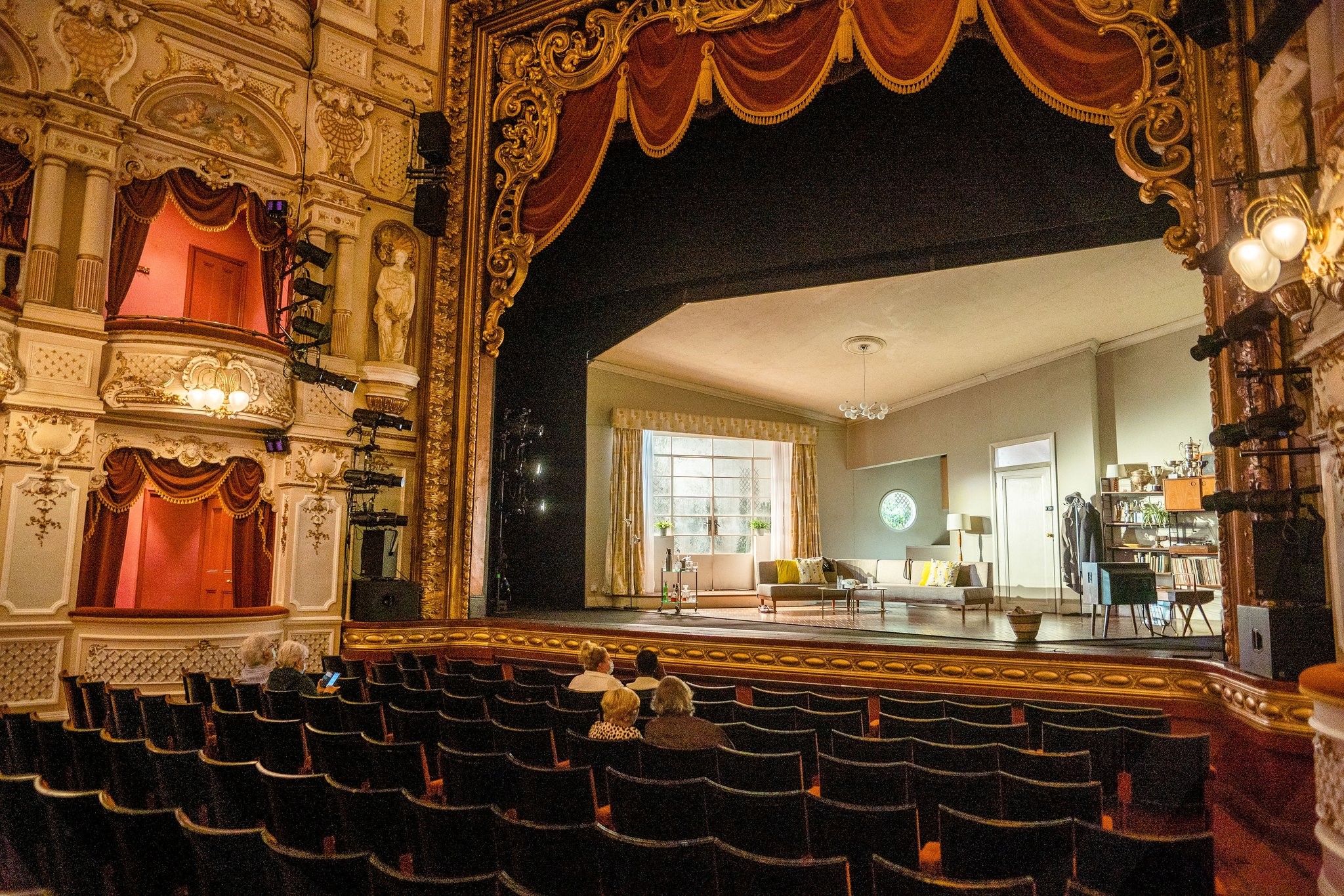 The stage at the Lyceum theatre.