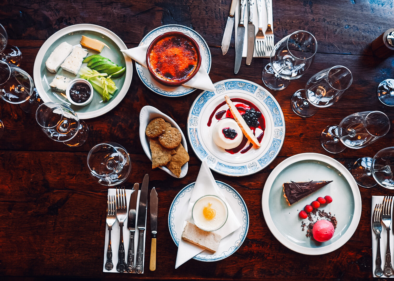 Plates of seafood at Native.