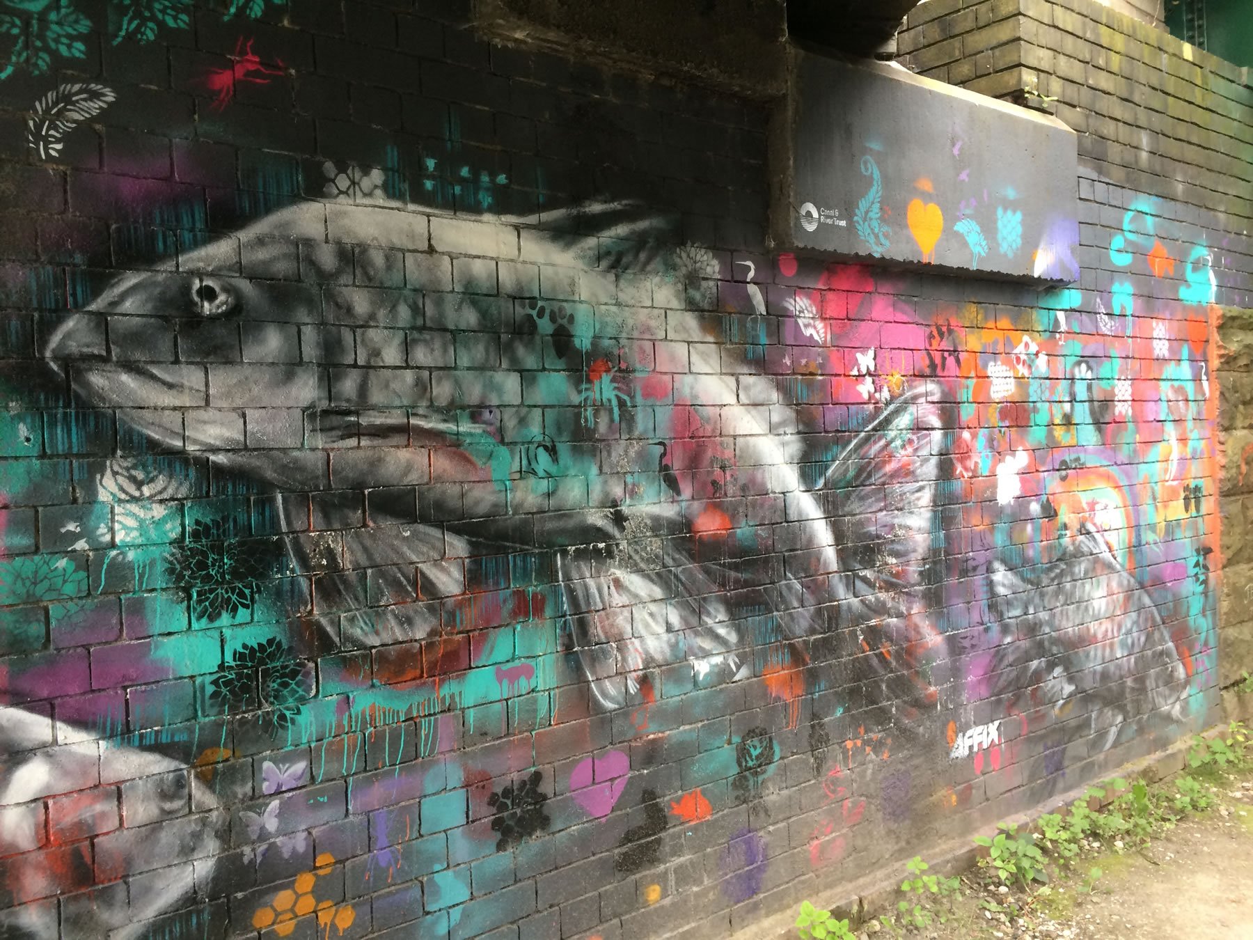 Street art at Victoria Quays.