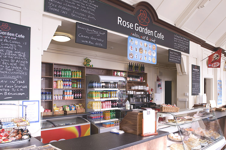 Interior of the Rose Garden Cafe