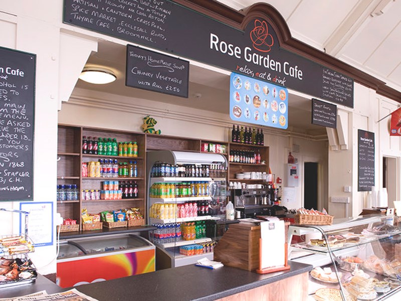 Interior of the Rose Garden Cafe