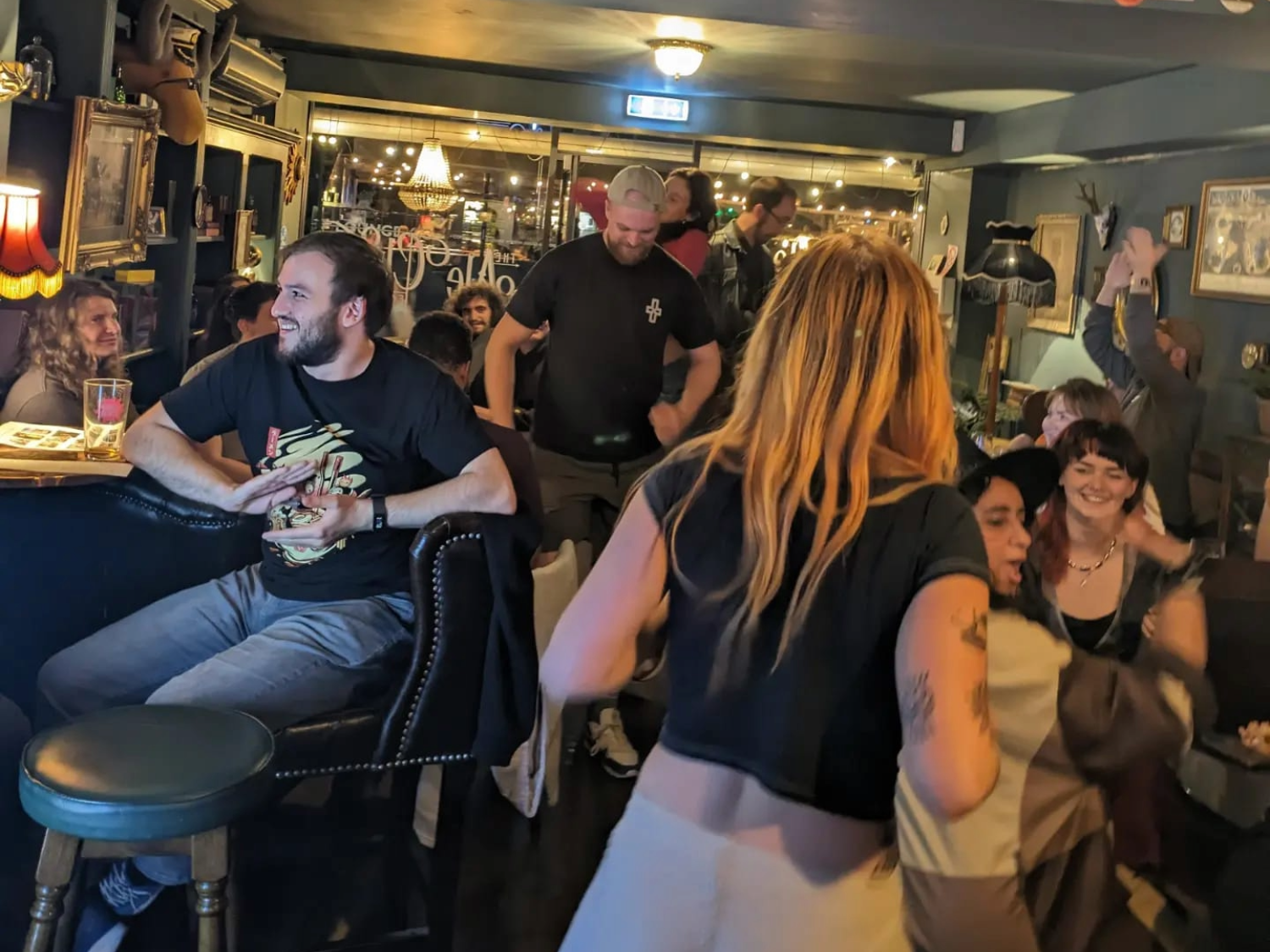 A crowd of people enjoying a night out at The Ecclesall Ale Club.