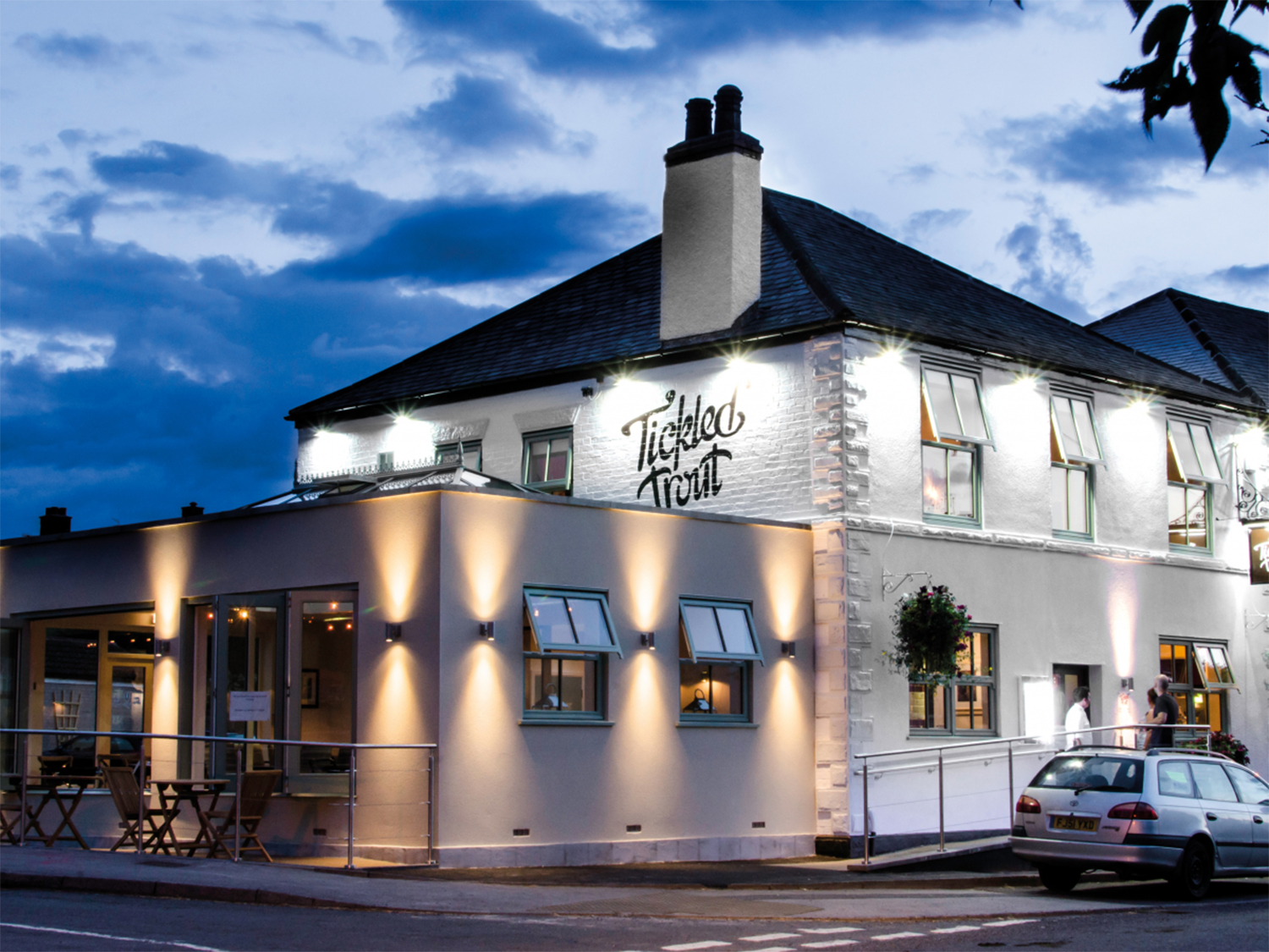 Exterior of The Tickled Trout.