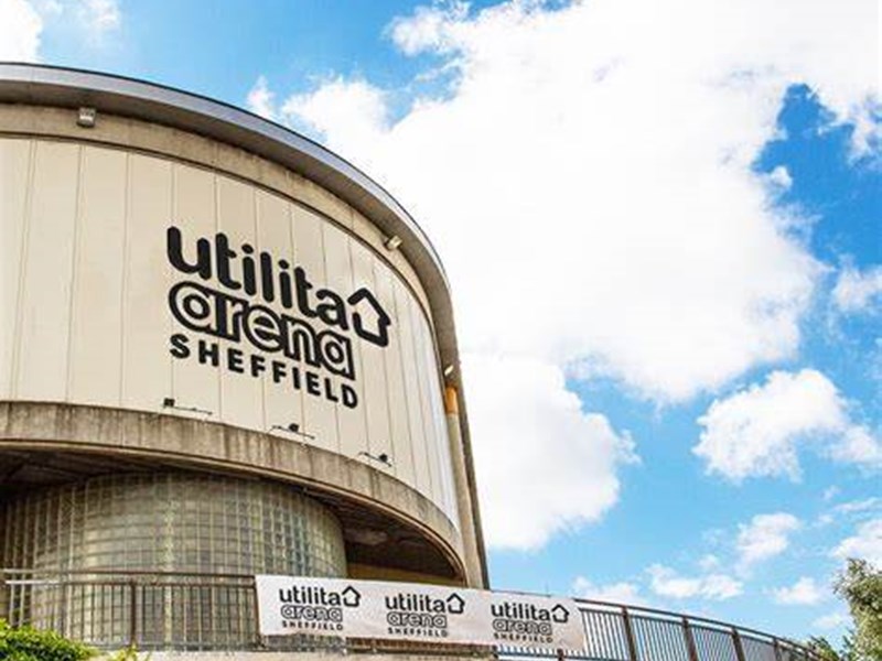 The exterior of Utilita Arena Sheffield.